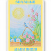 ZONNESCHIJN EN HELDERE LUCHT STICKERS (Voorkant)