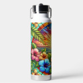 Zonneschijn en Hibiscus Tropical Waterfles (Voorkant)