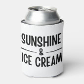 Zonneschijn en ijs blikjeskoeler (Blikje Voorkant)