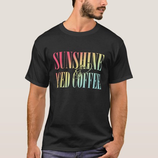 Zonneschijn en ijskoffie Zomerkleding T-shirt (Voorkant)