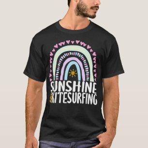 Zonneschijn en Kitesurfen Schattige Regenboogcadea T-shirt