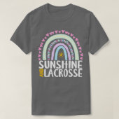 Zonneschijn en Lacrosse Schattigee Regenboog Gift  T-shirt (Design voorkant)