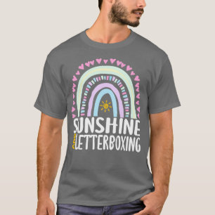 Zonneschijn en Letterboksen Schattige Regenboogcad T-shirt