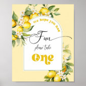 Zonneschijn en limonade citrus Favors nemen Eén Poster (Voorkant)