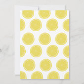 Zonneschijn en limonade Verjaardag Uitnodiging (Achterkant)