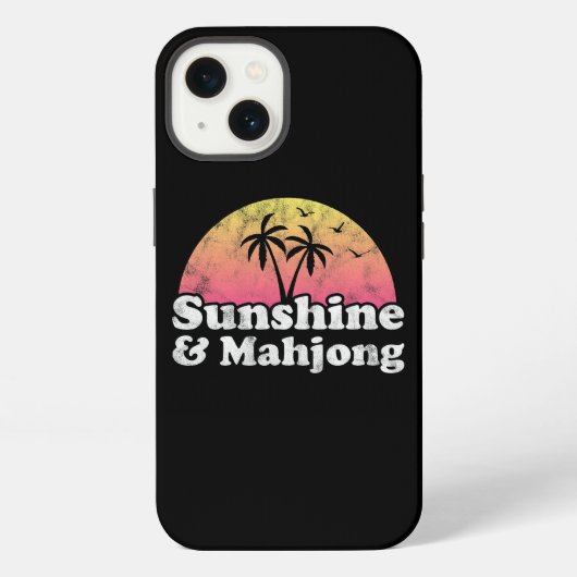 Zonneschijn en Mahjong iPhone Hoesje (Achterkant)