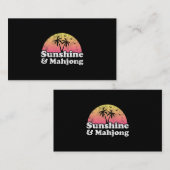 Zonneschijn en Mahjong Visitekaartje (Voorkant / Achterkant)