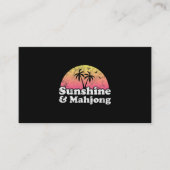 Zonneschijn en Mahjong Visitekaartje (Voorkant)