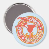 Zonneschijn en Margaritas Cruise Deur Magneet (Voorkant / Achterkant)