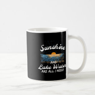 Zonneschijn en meerwater is alles wat ik nodig heb koffiemok