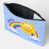 Zonneschijn en Rainbow Design Accessoire Bag Etui (Open)