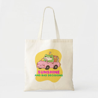 Zonneschijn en Slechte Beslissingen – Lieve Kikker Tote Bag