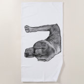 Zonneschijn en Stippen Strandlaken (Voorkant)