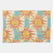 Zonneschijn en strepen theedoek (Horizontaal)