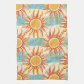 Zonneschijn en strepen theedoek (Verticaal)