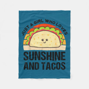 Zonneschijn en taco cinco de mayo feest mexicaans fleece deken