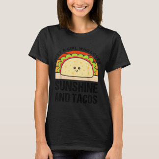 Zonneschijn en taco cinco de mayo feest mexicaans t-shirt