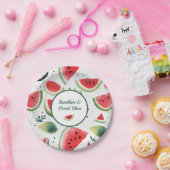 Zonneschijn en watermeloen papieren bordje (Feest)