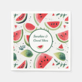 Zonneschijn en watermeloen servet (Voorkant)