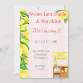 Zonneschijn en Zoete limonade Stand Meisjes Verjaa Kaart (Voorkant)