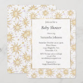 Zonneschijn en zon Baby shower Kaart (Voorkant / Achterkant)