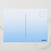 Zonneschijn engel vrouw hemel kleurrijk mooi folie feestdagen briefkaart (Achterkant)