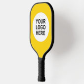 Zonneschijn Geel Business Logo Pickleball Paddle (Links)