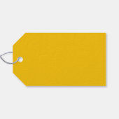 Zonneschijn Geel Effen Kleur Cadeaulabel (Achterkant Horizontaal)