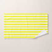 Zonneschijn Geel en Wit Gestreept Bad Handdoek (Handdoek)