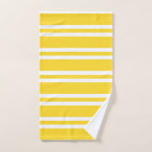 Zonneschijn Geel en Witte Strepen Bad Handdoek (Handdoek)