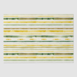 Zonneschijn Geel & Groene Streep Tissuepapier