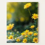 Zonneschijn geel pluizige kip blauw - eyed bird planner (Achterkant)