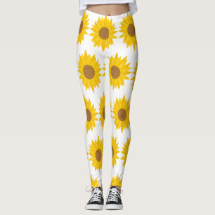 Zonneschijn Geel Zonnebloem Bloemen Leggings