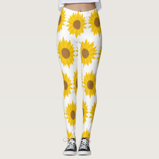 Zonneschijn Geel Zonnebloem Bloemen Leggings