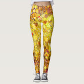 Zonneschijn Gele Stippen Leggings (Voorkant)