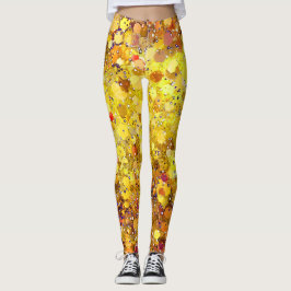 Zonneschijn Gele Stippen Leggings