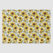 Zonneschijn Gele Zonnebloemen Tissuepapier (Voorkant)