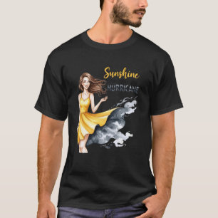 Zonneschijn gemengd met een beetje orkaan Zelfverz T-shirt