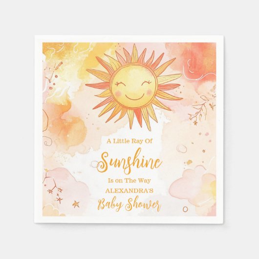 Zonneschijn Genderneutraal Boho Sun Servet (Voorkant)