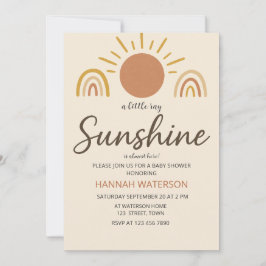 Zonneschijn Geslacht Neutrale Boho Zon Baby Shower Kaart