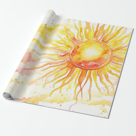 Zonneschijn gloed cadeaupapier