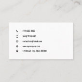  zonneschijn grillig visitekaartje (Achterkant)