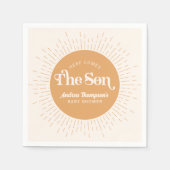 Zonneschijn hier komt de Son Boy Bay Douche Servet (Voorkant)