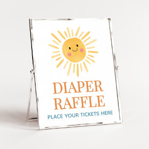 Zonneschijn Hier Komt De Zoon Luier Raffle Poster