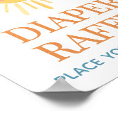 Zonneschijn Hier Komt De Zoon Luier Raffle Poster (Hoek)