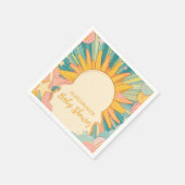 Zonneschijn hier komt het Baby shower van de Zoon Servet (Hoek)