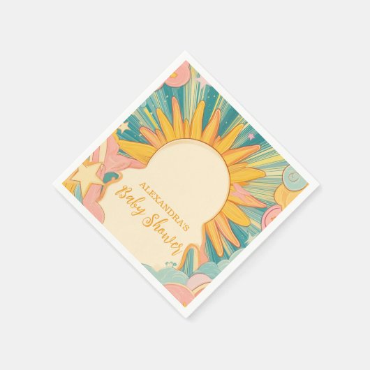 Zonneschijn hier komt het Baby shower van de Zoon Servet (Hoek)