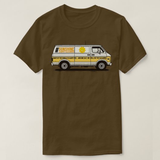 Zonneschijn huisdier Schoonmakers Retro Panel Van T-shirt (Design voorkant)