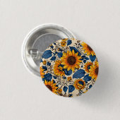 Zonneschijn in Bloom: Zonnebloem Button (Voorkant /achterkant)