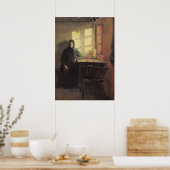 Zonneschijn in de blinde kamer 1880 poster (Keuken)